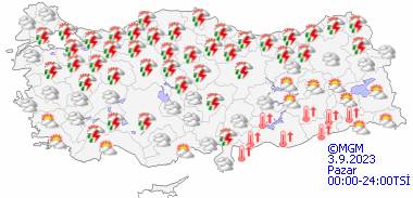 Bu gün hava durumu nasıl olacak? 30 Ağustos Çarşamba tüm ülke geneli hava durumu 20