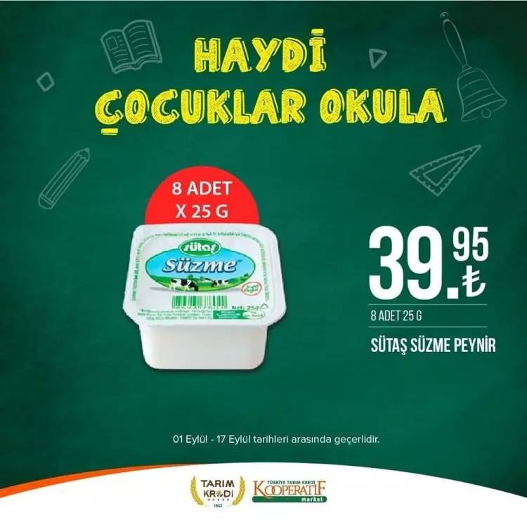 Tarım Kredi Market'ten yeni bir süper fiyat indirim kampanyası daha! 17 Eylül tarihine kadar geçerli olacak, İşte o indirimli ürünler 32