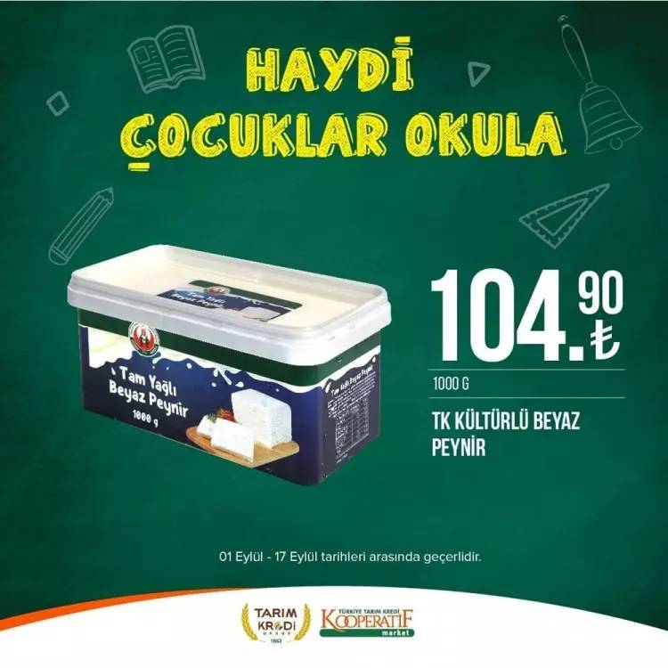 Tarım Kredi Market'ten yeni bir süper fiyat indirim kampanyası daha! 17 Eylül tarihine kadar geçerli olacak, İşte o indirimli ürünler 33