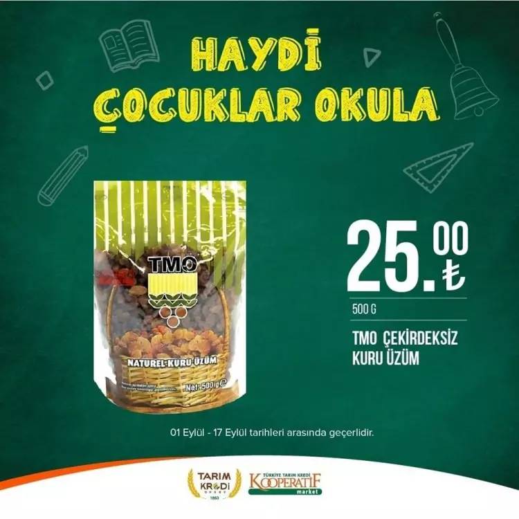 Tarım Kredi Market'ten yeni bir süper fiyat indirim kampanyası daha! 17 Eylül tarihine kadar geçerli olacak, İşte o indirimli ürünler 52