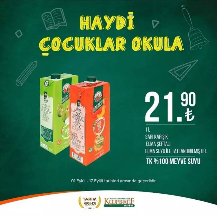 Tarım Kredi Market'ten yeni bir süper fiyat indirim kampanyası daha! 17 Eylül tarihine kadar geçerli olacak, İşte o indirimli ürünler 58