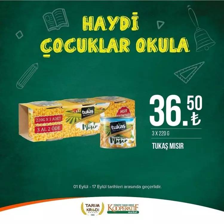 Tarım Kredi Market'ten yeni bir süper fiyat indirim kampanyası daha! 17 Eylül tarihine kadar geçerli olacak, İşte o indirimli ürünler 6