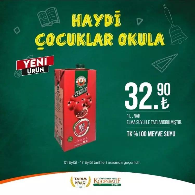 Tarım Kredi Market'ten yeni bir süper fiyat indirim kampanyası daha! 17 Eylül tarihine kadar geçerli olacak, İşte o indirimli ürünler 60