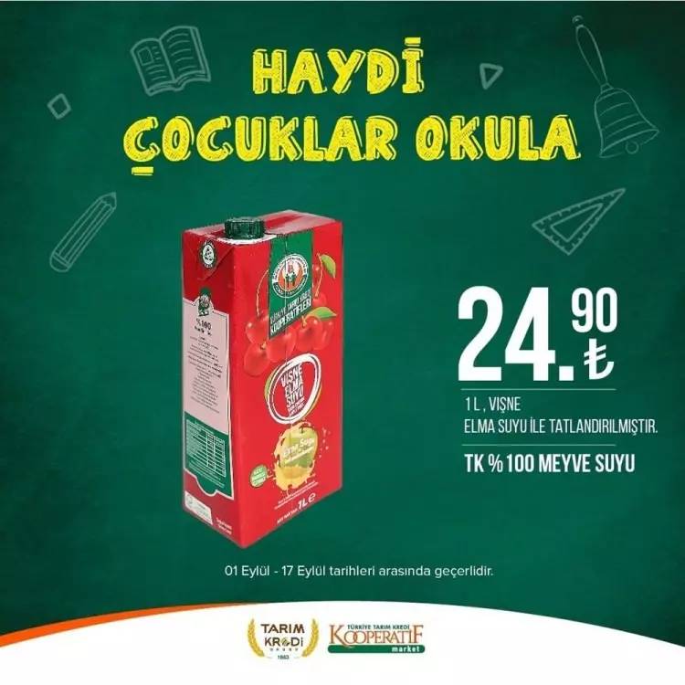 Tarım Kredi Market'ten yeni bir süper fiyat indirim kampanyası daha! 17 Eylül tarihine kadar geçerli olacak, İşte o indirimli ürünler 61