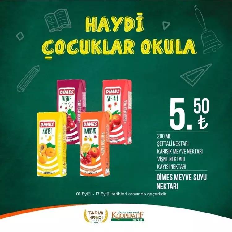 Tarım Kredi Market'ten yeni bir süper fiyat indirim kampanyası daha! 17 Eylül tarihine kadar geçerli olacak, İşte o indirimli ürünler 62