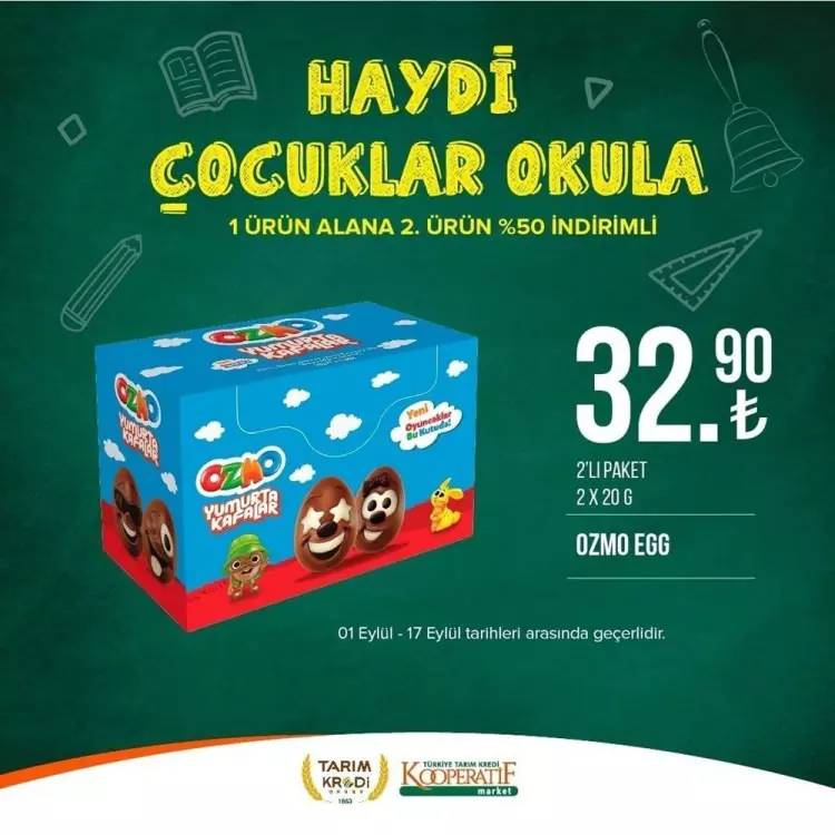 Tarım Kredi Market'ten yeni bir süper fiyat indirim kampanyası daha! 17 Eylül tarihine kadar geçerli olacak, İşte o indirimli ürünler 89