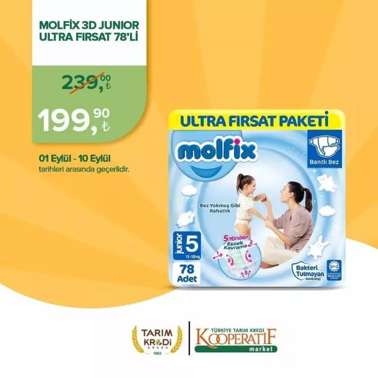 Tarım Kredi Market'ten yeni bir süper fiyat indirim kampanyası daha! 17 Eylül tarihine kadar geçerli olacak, İşte o indirimli ürünler 95