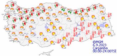 Meteoroloji o bölge ve illeri uyardı! Bu gün hava durumu nasıl olacak? 6 Eylül Çarşamba hava durumu 13