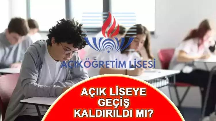 Milli eğitim bakanlığı açıkladı! Açık liselere geçiş kaldırıldı mı? AÖL'ye geçiş olmayacak mı? 1