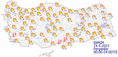 Meteoroloji'den üç ile uyarı geldi! 12 Eylül Salı  tüm ülke geneli hava durumu ve sıcaklıklar nasıl olacak? 18