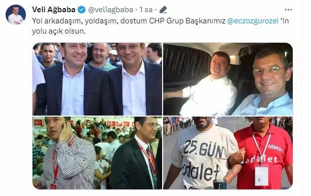 CHP genel başkanlığına aday olduğunu açıklayan Özgür Özel'e  art arda tebrik mesajı, ilk tebrik İmamoğlu'ndan 9