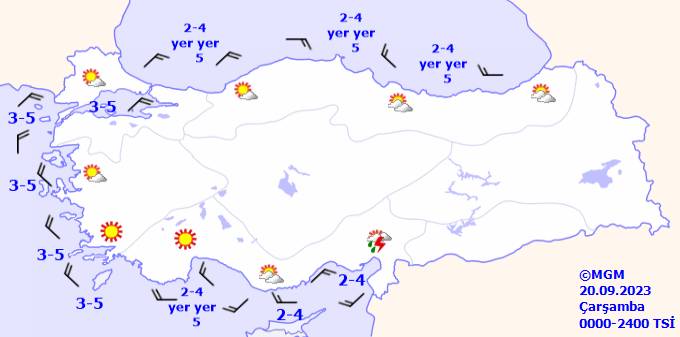 Bu gün hava durumu nasıl olacak, yağmur var mı, sıcaklık ne kadar? 20 Eylül Çarşamba tüm ülke geneli hava durumu 13