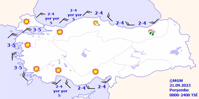 Bu gün hava durumu nasıl olacak, yağmur var mı, sıcaklık ne kadar? 21 Eylül Perşembe tüm ülke geneli hava durumu 13