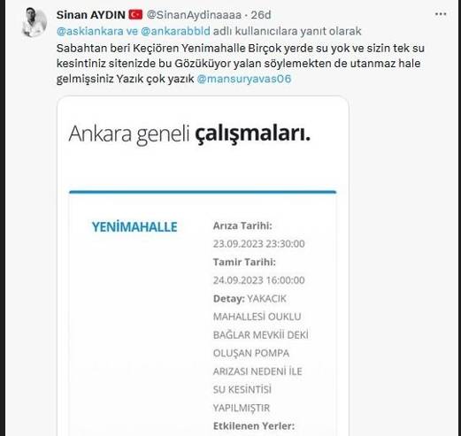 Ankara susuzlukla karşı karşıya kaldı, vatandaş Mansur Yavaş'a isyan etti ''Beceremiyoruz deyin çekin gidin'' 6