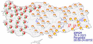 Bu gün hava nasıl olacak, yağmur var mı sıcaklıklar kaç derece olacak? 26 Eylül Salı tüm ülke geneli hava durumu 16