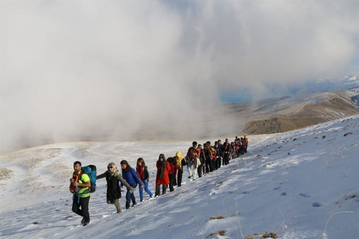 Nemrut Dağın'da esrarengiz görüntü! Herkes kendini görebiliyor 6