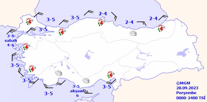 Bu gün hava durumu nasıl olacak, yağmur var mı, sıcaklıklar ne kadar? 28 Eylül Perşembe hava durumu 14