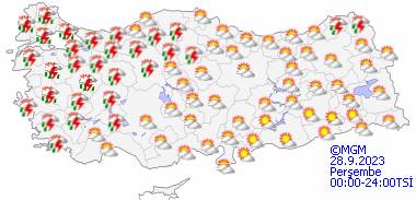 Bu gün hava durumu nasıl olacak, yağmur var mı, sıcaklıklar ne kadar? 28 Eylül Perşembe hava durumu 15