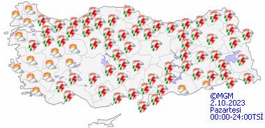 Bu gün hava durumu nasıl olacak, yağmur var mı, sıcaklıklar ne kadar? 28 Eylül Perşembe hava durumu 19