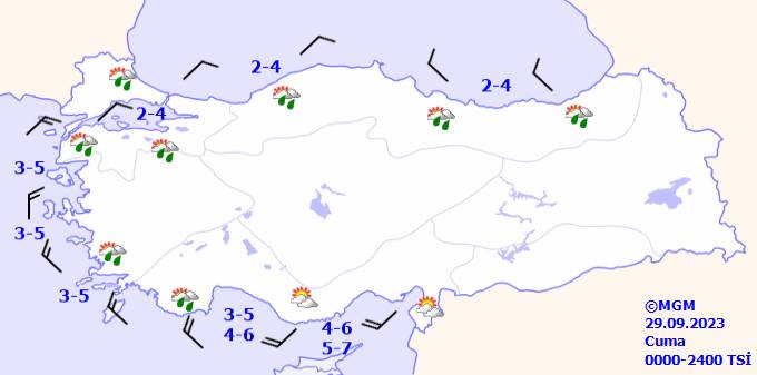 Bu gün hava durumu nasıl olacak, yağmur var mı, sıcaklıklar ne kadar? 29 Eylül Cuma hava durumu 14