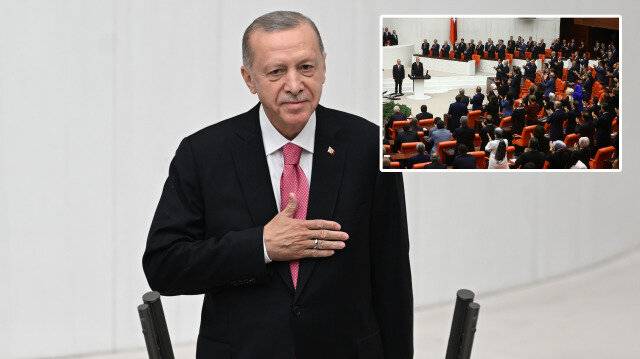 Mecliste utandıran görüntü! CHP ve HDP sıralarında Erdoğan hazımsızlığı, Erdoğan, Meclis salonuna girince yine ayağa kalkmadılar 2