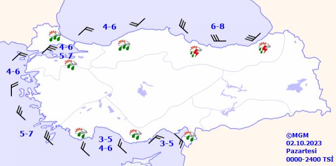 O iller sarı ve turuncu kod uyarısı! Bu gün hava durumu nasıl, yağmur var mı, sıcaklıklar ne kadar? 2 Ekim Pazartesi hava durumu 15