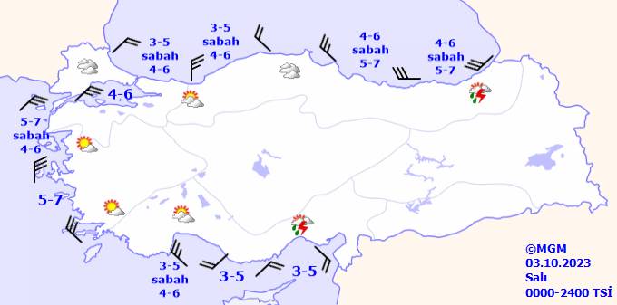 Meteoroloji 17 illi uyardı! Bu gün hava durumu nasıl, yağmur var mı, sıcaklıklar ne kadar? 3 Ekim Salı hava durumu 14