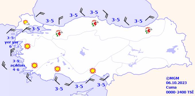 Bu gün hava durumu nasıl olacak, yağmur var mı, sıcaklıklar ne kadar? 6 Ekim Cuma hava durumu 13