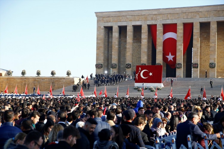 Devlet erkanı Anıtkabir'de! Atatürk, Anıtkabir'de anıldı 14