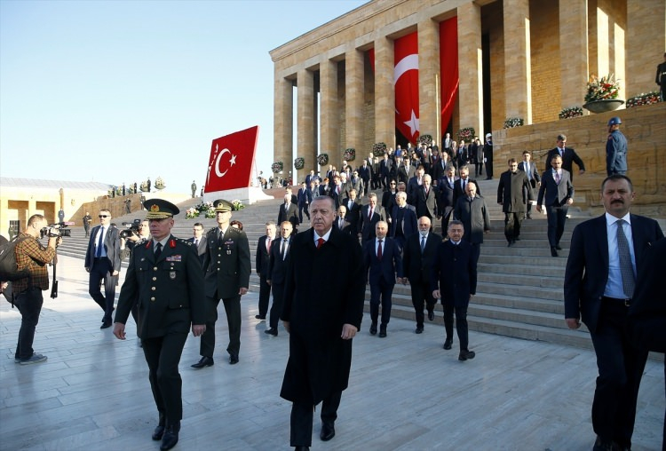 Devlet erkanı Anıtkabir'de! Atatürk, Anıtkabir'de anıldı 17