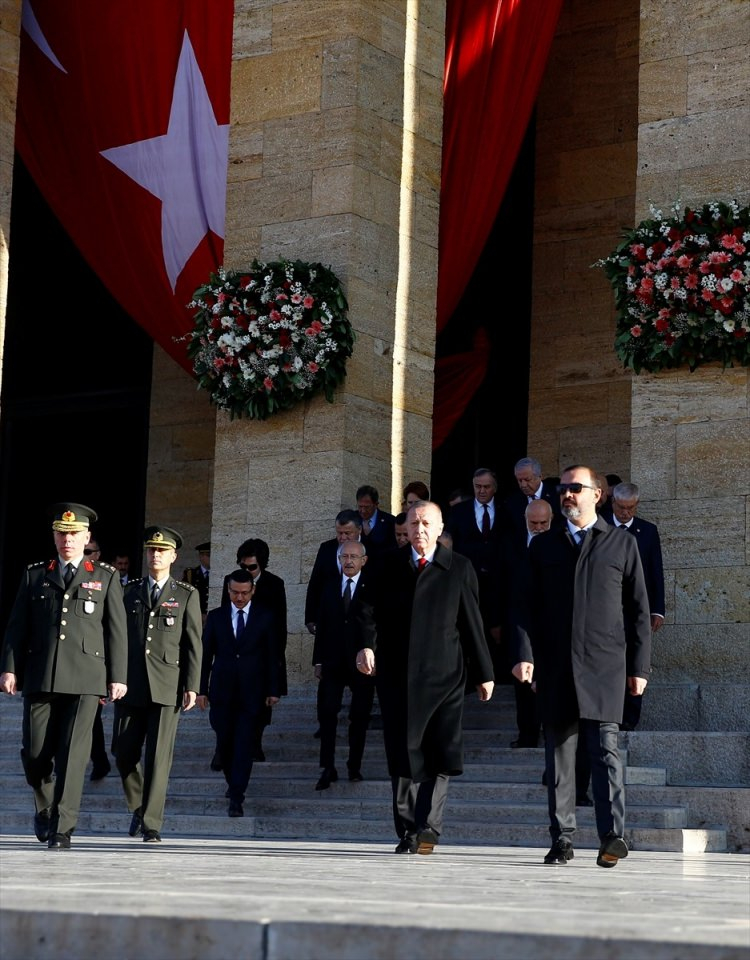 Devlet erkanı Anıtkabir'de! Atatürk, Anıtkabir'de anıldı 20