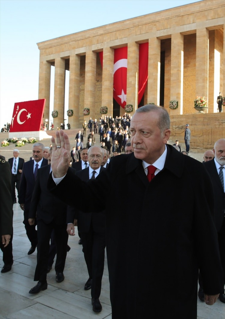 Devlet erkanı Anıtkabir'de! Atatürk, Anıtkabir'de anıldı 5