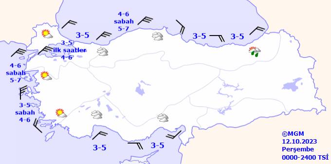 Bu gün hava durumu nasıl olacak, Yağmur var mı, hava sıcaklıkları ne kadar olacak? 12 Ekim Perşembe hava durumu nasıl olacak? 14