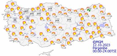 Bu gün hava durumu nasıl olacak, Yağmur var mı, hava sıcaklıkları ne kadar olacak? 12 Ekim Perşembe hava durumu nasıl olacak? 15