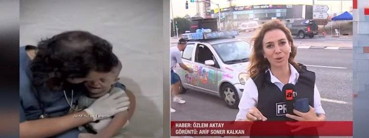 İnsanlıktan nasibini almamış İki İsrailli katliamın gölgesinde ATV'nin canlı yayın esnasında arabasından inip dans ettiler 5