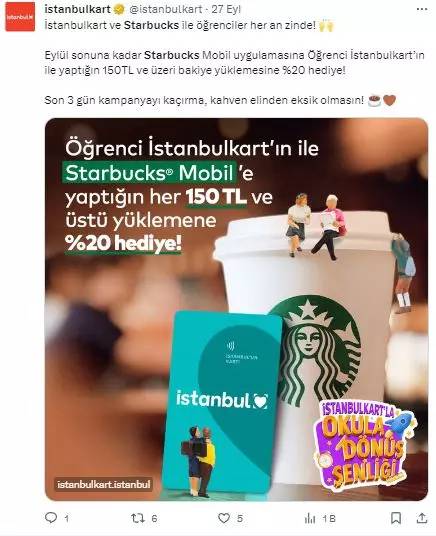 İBB Gazze katliamına sessiz kaldı, İsrail mallarına boykota katılmadı, üstelik İBB kart ile öğrencileri Starbucks'a böyle yönlendirdi 2