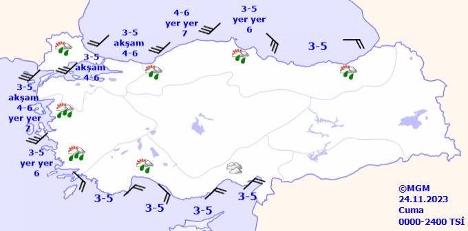 Bu gün hava durumu nasıl, yağmur var mı? 24 Kasım Cuma hava durumu ve sıcaklıklar ne kadar 12