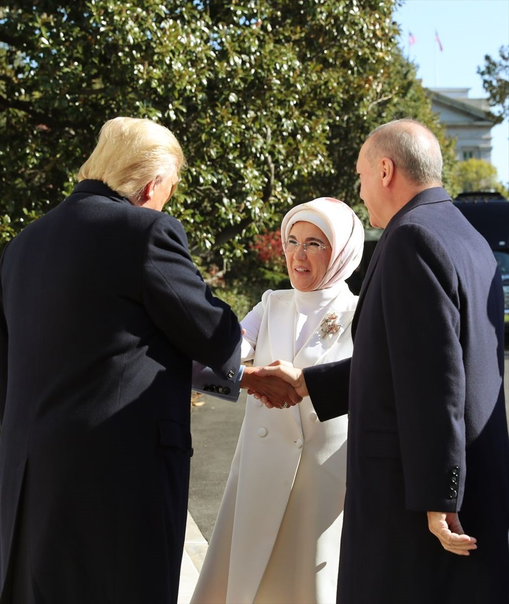 Cumhurbaşkanı Erdoğan ABD'de! Beyaz Saray'daki zirveden kareler... 8