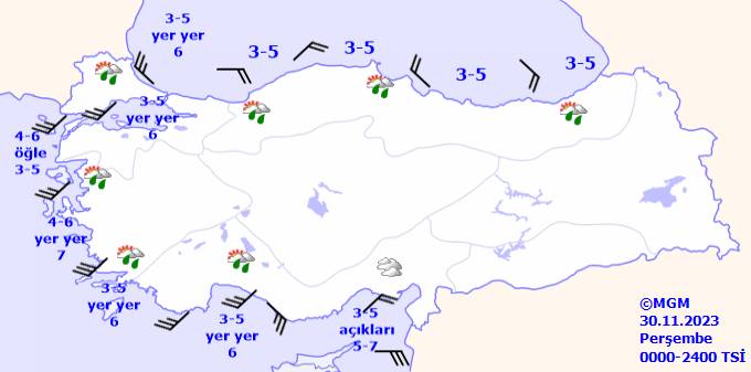 Meteoroloji o bölge ve illeri uyardı! Bu gün hava durumu nasıl olacak? 30 Kasım Perşembe hava durumu 14