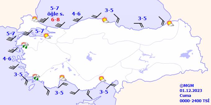 Bu gün hava durumu nasıl olacak? 1 Aralık Cuma tüm ülke geneli hava durumu ve sıcaklıkları 13