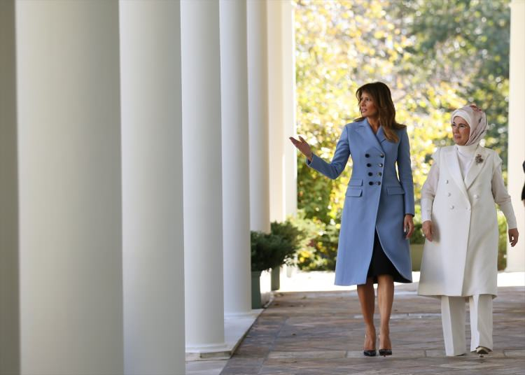 Emine Erdoğan ve Melania Trump bir araya geldi 2