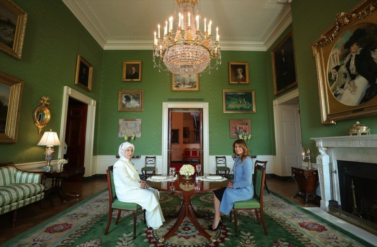Emine Erdoğan ve Melania Trump bir araya geldi 4