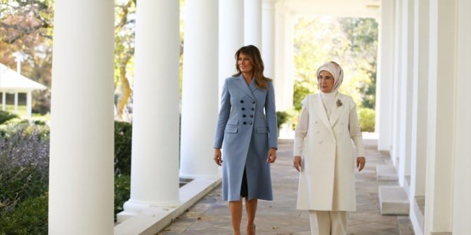 Emine Erdoğan ve Melania Trump bir araya geldi