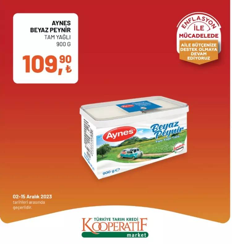 Tarım kredi Market'ten dev indirim kampanyası! 02-15  Aralık 2023 güncel indirimli ürün kataloğunu yayınladı, Et, Süt, Yumurta... 13