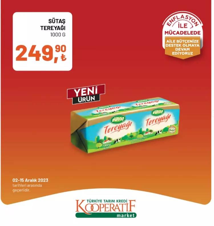 Tarım kredi Market'ten dev indirim kampanyası! 02-15  Aralık 2023 güncel indirimli ürün kataloğunu yayınladı, Et, Süt, Yumurta... 17