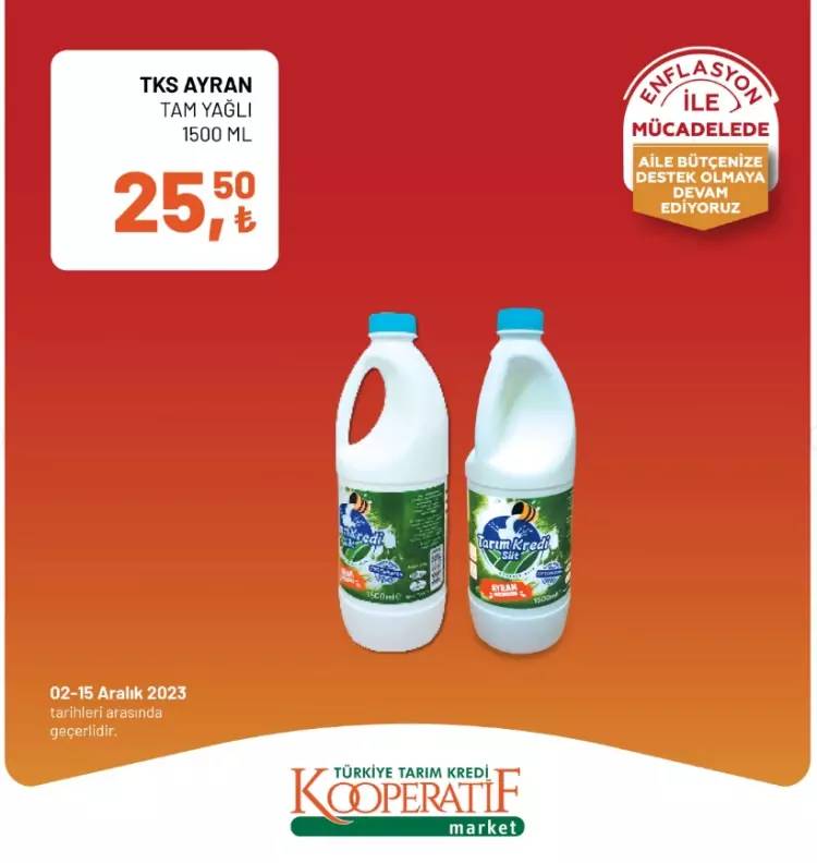 Tarım kredi Market'ten dev indirim kampanyası! 02-15  Aralık 2023 güncel indirimli ürün kataloğunu yayınladı, Et, Süt, Yumurta... 18