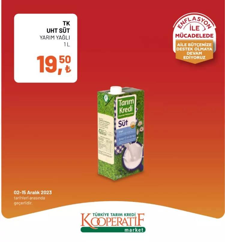 Tarım kredi Market'ten dev indirim kampanyası! 02-15  Aralık 2023 güncel indirimli ürün kataloğunu yayınladı, Et, Süt, Yumurta... 21