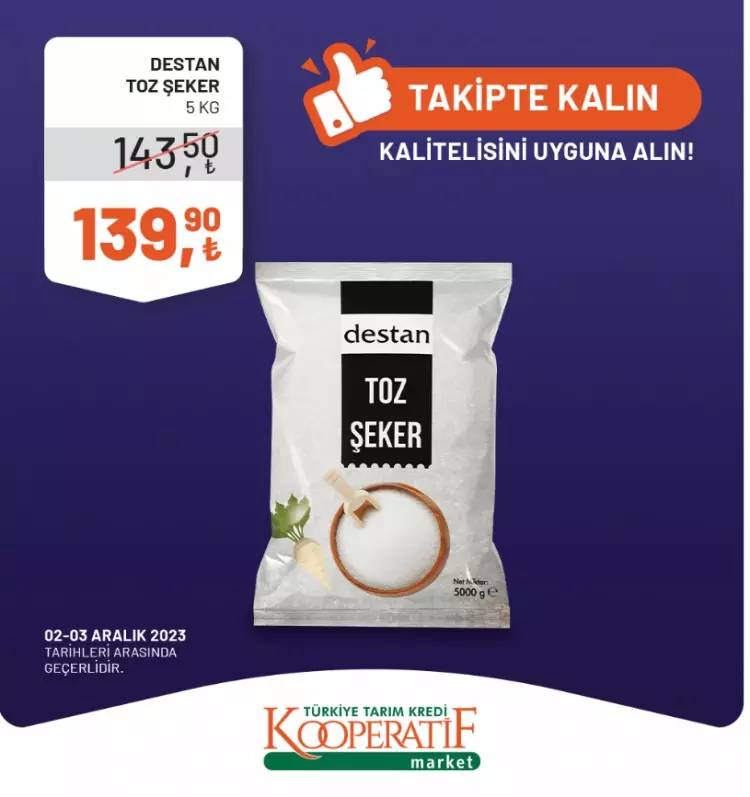 Tarım kredi Market'ten dev indirim kampanyası! 02-15  Aralık 2023 güncel indirimli ürün kataloğunu yayınladı, Et, Süt, Yumurta... 3