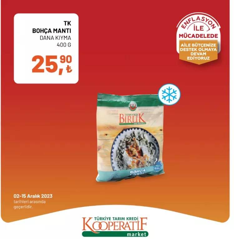 Tarım kredi Market'ten dev indirim kampanyası! 02-15  Aralık 2023 güncel indirimli ürün kataloğunu yayınladı, Et, Süt, Yumurta... 39
