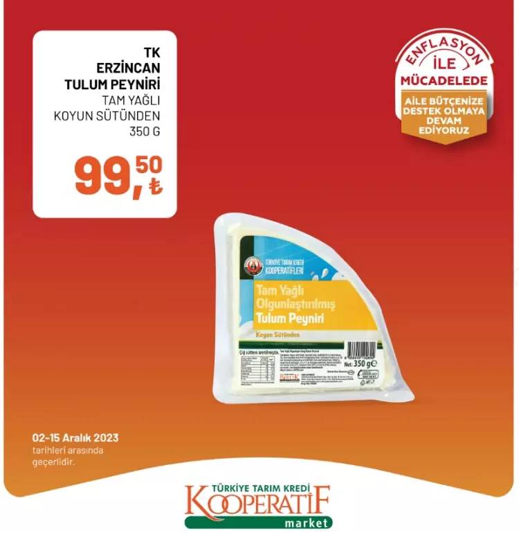 Tarım kredi Market'ten dev indirim kampanyası! 02-15  Aralık 2023 güncel indirimli ürün kataloğunu yayınladı, Et, Süt, Yumurta... 47